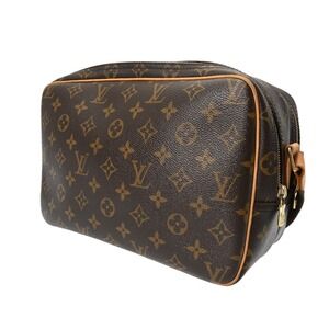 Louis Vuitton Bag Brown Shoulder Monogram Reporter Canvas